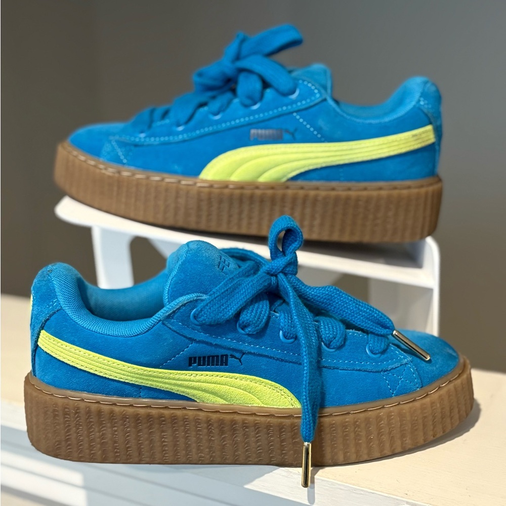 PUMA Rihanna Fenty x Creeper Phatty Shoes Speed Blue 399332-02 Youth 5.5 Women 7